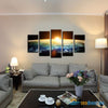 Sun Horizon 5-Piece Canvas