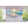 Beach in Cancun Sunrise 5-Piece Canvas