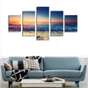 Timeless Sunset Beach 5-Piece Canvas