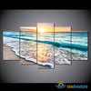 Beach in Cancun Sunrise 5-Piece Canvas