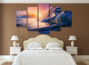 Ocean Waves at Sunset, Thailand 5-Piece Canvas