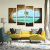 Tranquil Coconut Island 4-Piece Canvas