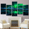 When Aurora Meets Laguna 5-Piece Canvas