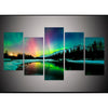 I Love Aurora Borealis 5-Piece Canvas