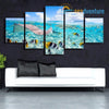 Crystal Clear Ocean Canvas Wall Print