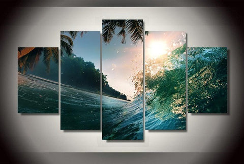 Tropical Paradise 5-Piece Canvas