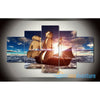 Pirate Ship in Action 5-Piece Canvas