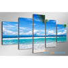 Beautiful Seashore 5-piece Canvas