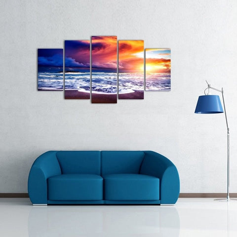 Beach of Affection 5- Piece canvas