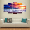 Beach of Affection 5- Piece canvas