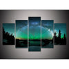 Northern Light Sky 5-Piece Canvas