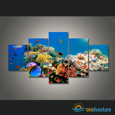 Australia's Great Barrier Reef 5-Piece Canvas